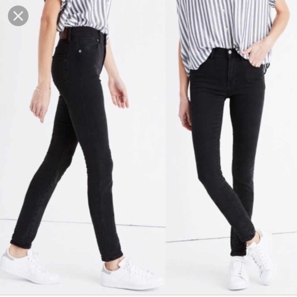 Madewell High Riser Skinny 27 9” Rise Lunar Wash!